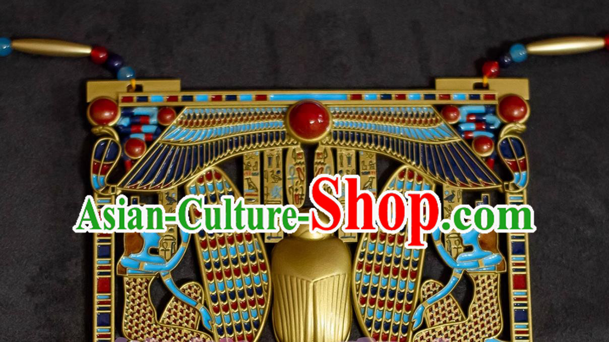 Egyptian Antique Style Replica Artifact Necklace Handmade Egypt Queen Necklace Egyptian Antique Style Replica Artifact Necklace Handmade Egypt Queen Necklace