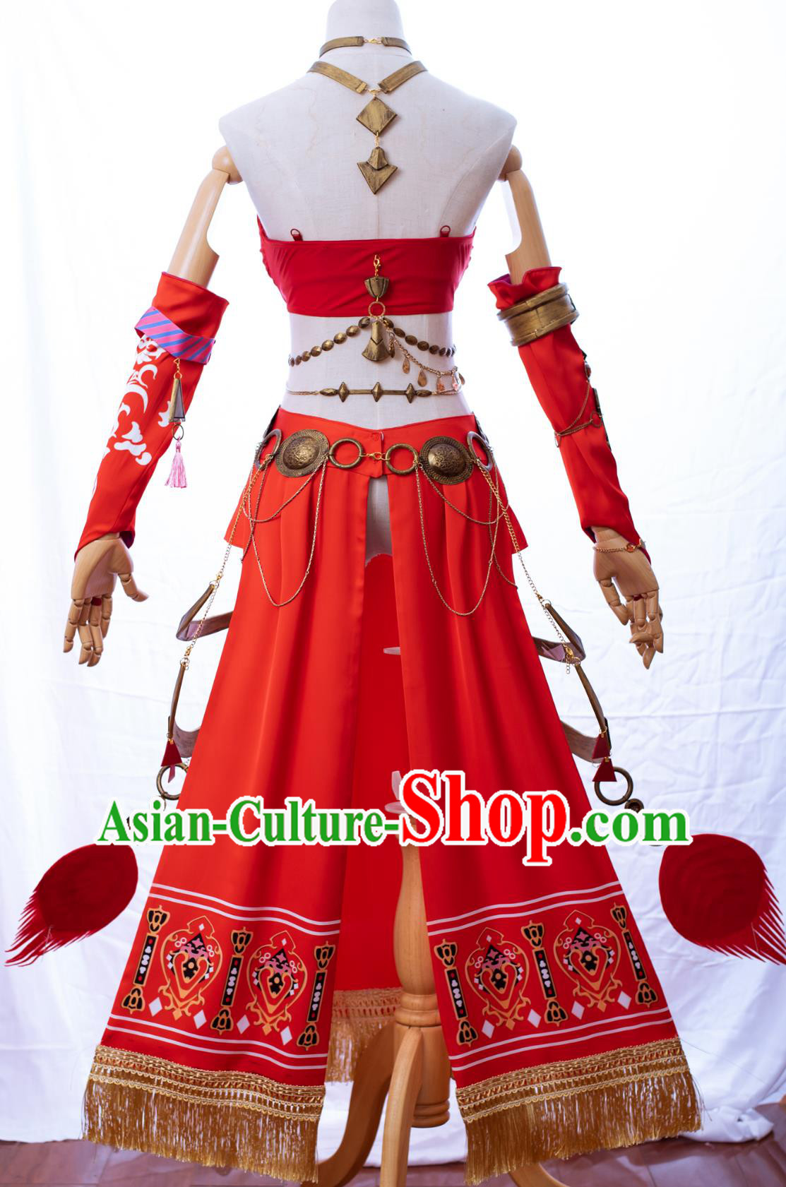 Final Fantasy XIV Dancer Red Dress Cosplay Eighty Level Dance Costume Set Final Fantasy XIV Dancer Red Dress Cosplay Eighty Level Dance Costume Set