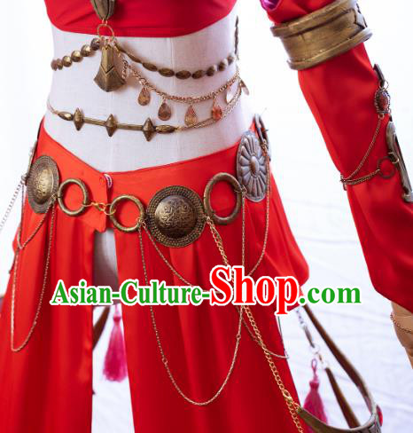Final Fantasy XIV Dancer Red Dress Cosplay Eighty Level Dance Costume Set Final Fantasy XIV Dancer Red Dress Cosplay Eighty Level Dance Costume Set