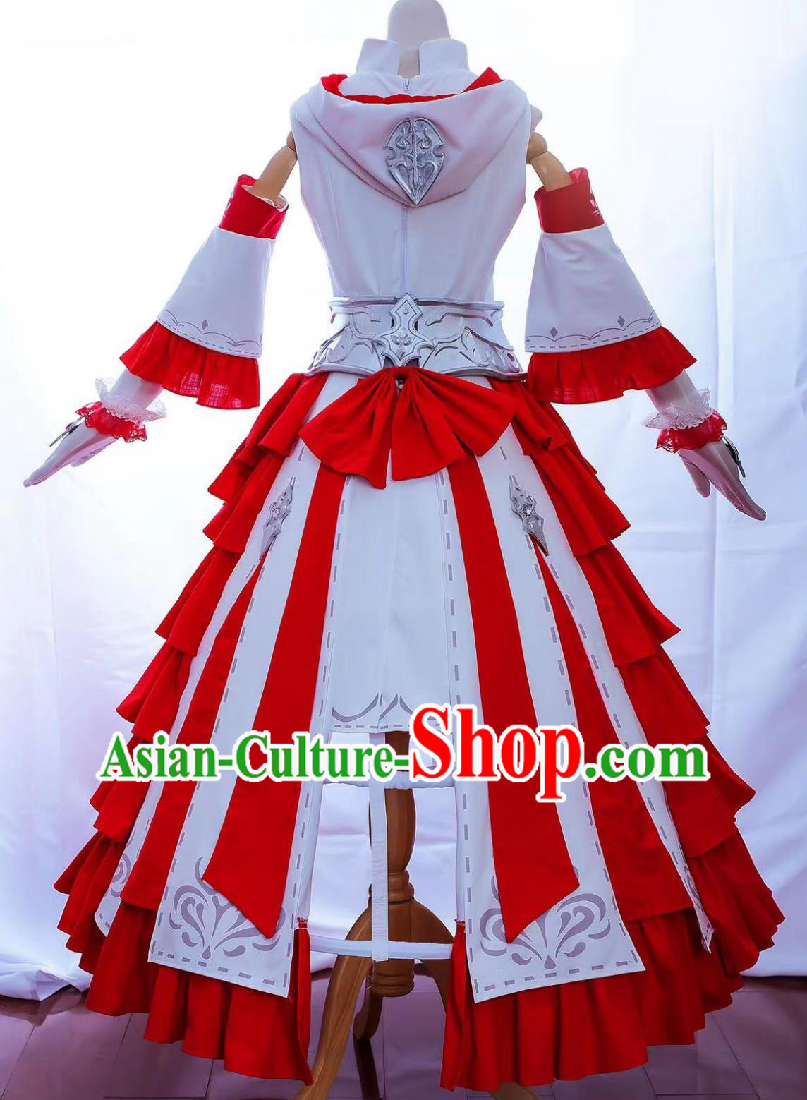Final Fantasy XIV White Mage Dress Halloween Cosplay Manifestation Costume Set Final Fantasy XIV White Mage Dress Halloween Cosplay Manifestation Costume Set