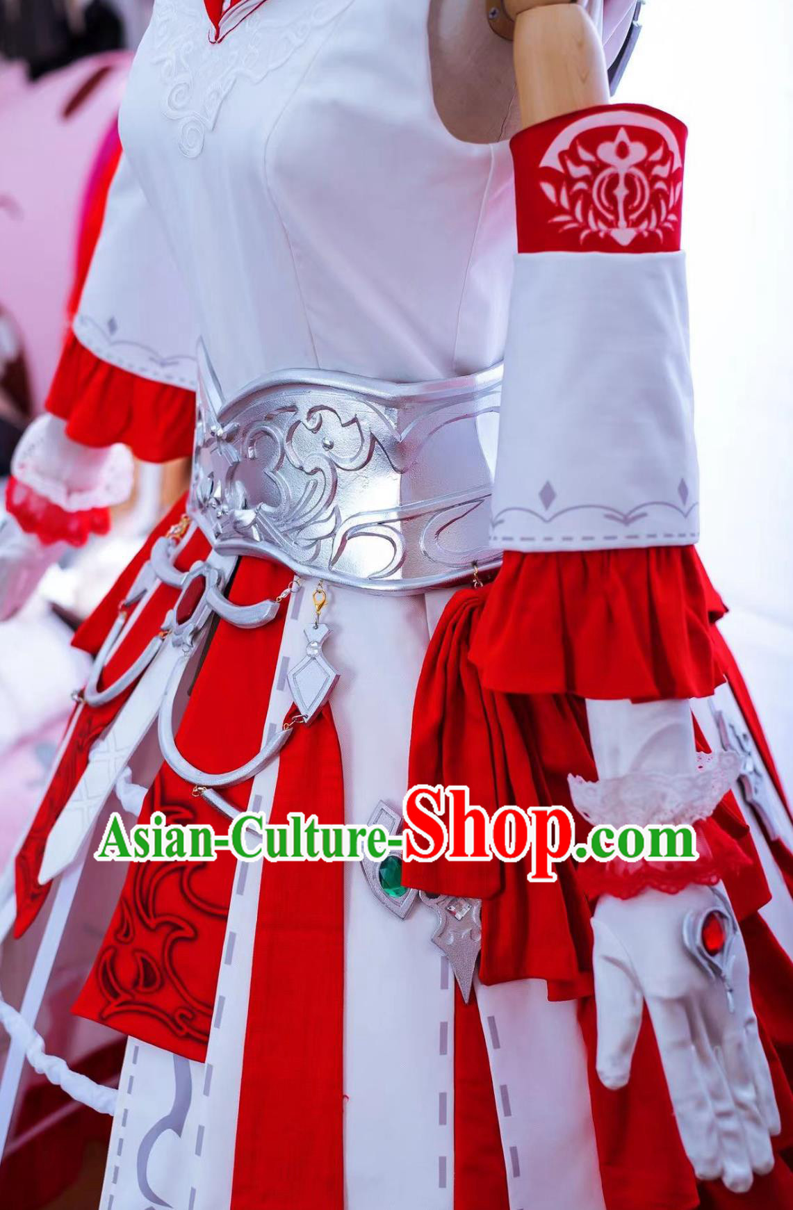 Final Fantasy XIV White Mage Dress Halloween Cosplay Manifestation Costume Set Final Fantasy XIV White Mage Dress Halloween Cosplay Manifestation Costume Set