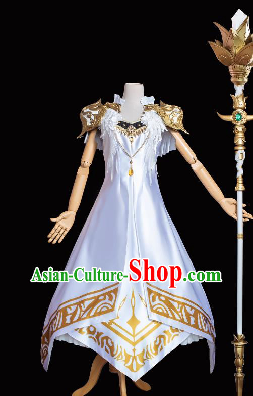 Final Fantasy XIV Eden Promise Healer Set Eden S Gate Cosplay Princess Dress Final Fantasy XIV Eden Promise Healer Set Eden S Gate Cosplay Princess Dress