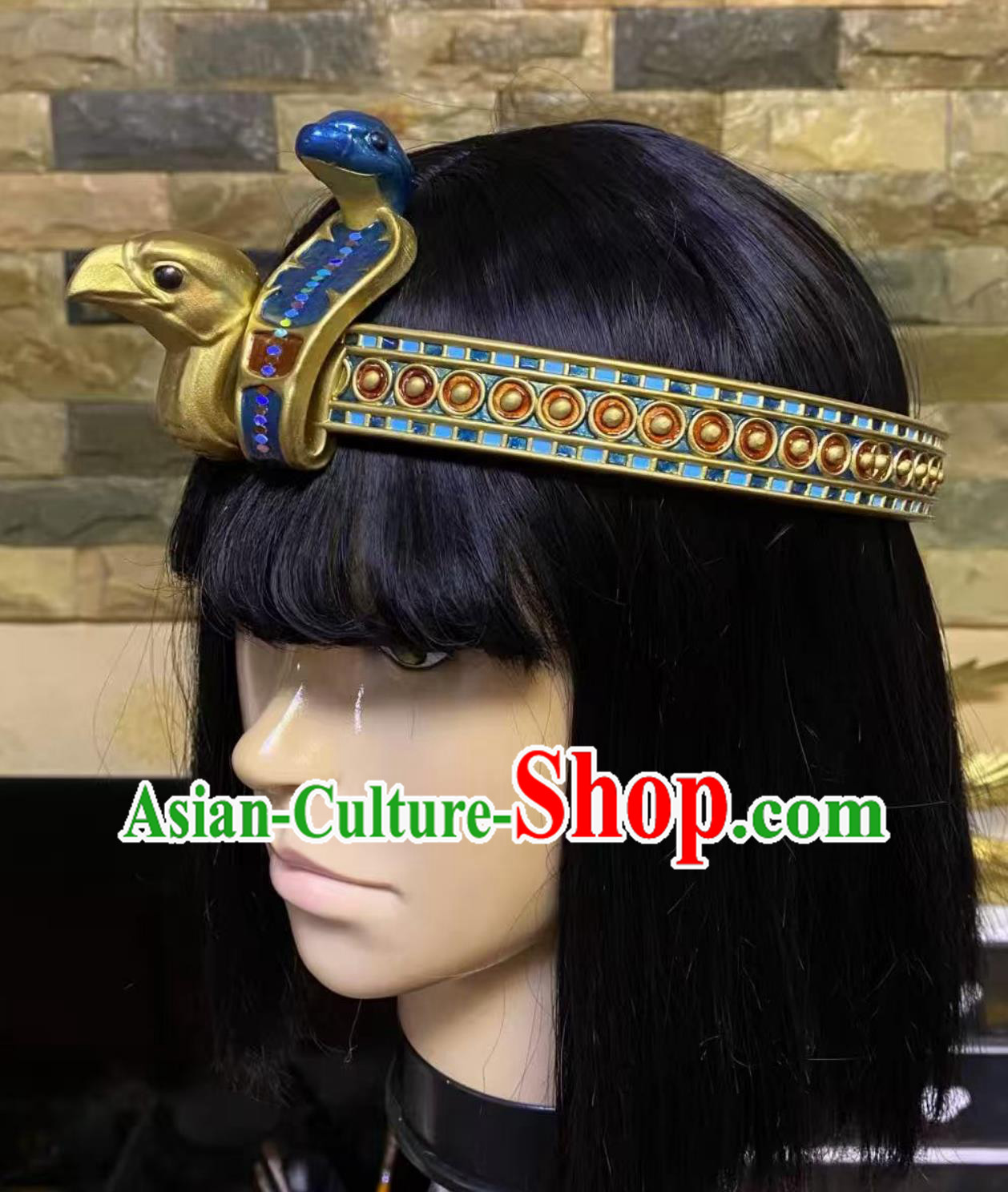 Traditional Egyptian Replica Headpiece Queen Headwear Handmade Tutankhamun Crown Traditional Egyptian Replica Headpiece Queen Headwear Handmade Tutankhamun Crown