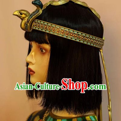 Traditional Egyptian Replica Headpiece Queen Headwear Handmade Tutankhamun Crown