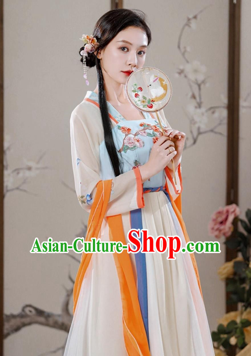 Flower Goddess Hanfu Women Ancient Style Improved Dress Traditional Chinese Clothing Flower Goddess Hanfu Women Ancient Style Improved Dress Traditional Chinese Clothing