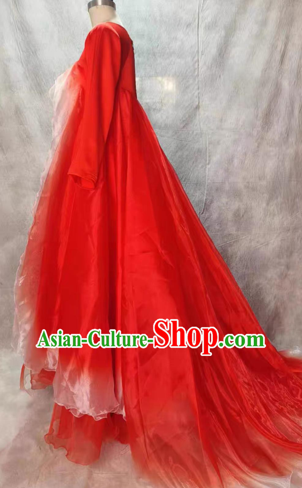 Hairpin Flower Scroll Dance Costume Red Hezi Dress Traditional Da Xiu Shan Hanfu Chinese Classical Dance Attire Hairpin Flower Scroll Dance Costume Red Hezi Dress Traditional Da Xiu Shan Hanfu Chinese Classical Dance Attire