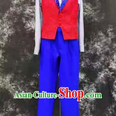 Mens Opening Dance Show Attire Christmas Performance Costume Prince Suit