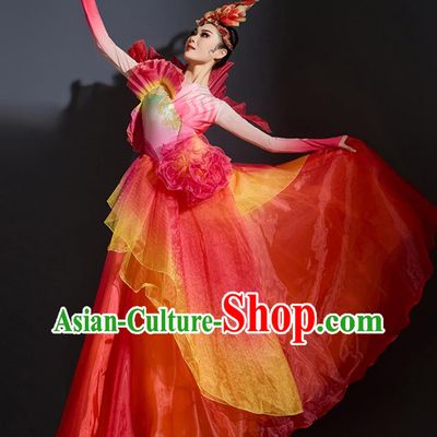 Opening Dance Dress Women Classical Performance Costume Phoenix Blossom Spring Festival Gala Stage Attire