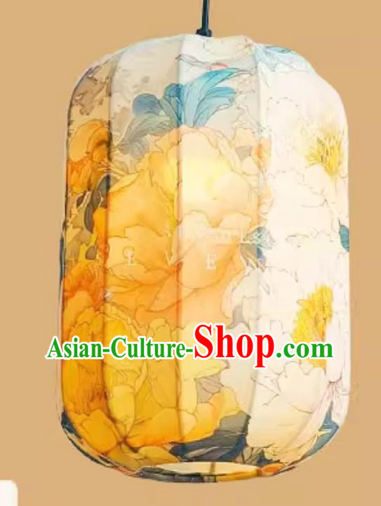 Chinese Style Lantern Waterproof Pendant Lantern Printed Peony Lamp Chinese Style Lantern Waterproof Pendant Lantern Printed Peony Lamp