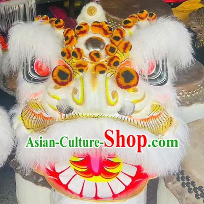 Traditional Festival Dancing Lion Clothing Handmade Radish Whiskers Lion Head Chinese Lion Dance Costume Complete Set