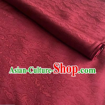 Auspicious Clouds Jacquard Hollow Out Flowered Silk Fabric Chinese Classical Gauze Qipao Material
