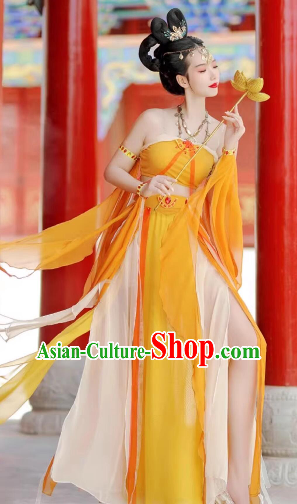 Dunhuang Flying Apsaras Princess Suit Chinese Classical Dance Dress Sexy Fairy Dance Costume