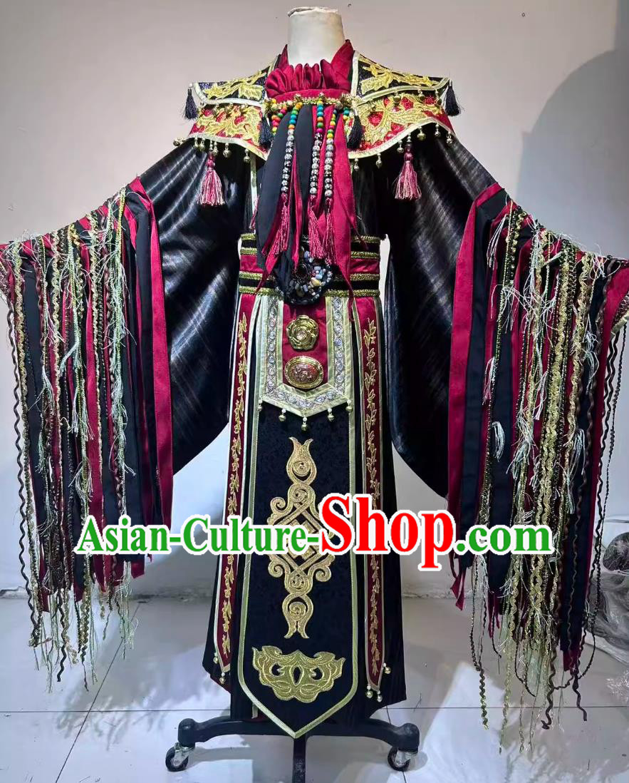 Cosplay Wizard Savage High Priest Costume Chinese Scenic Character Chi You Costume Cosplay Wizard Savage High Priest Costume Chinese Scenic Character Chi You Costume
