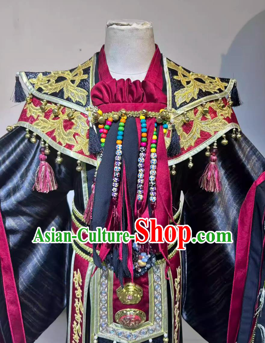 Cosplay Wizard Savage High Priest Costume Chinese Scenic Character Chi You Costume Cosplay Wizard Savage High Priest Costume Chinese Scenic Character Chi You Costume