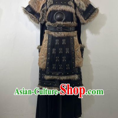 Ancient Mongolian Soldier Armor Chinese Traditional Battle Armor Film And Television Ethnic General Clothing