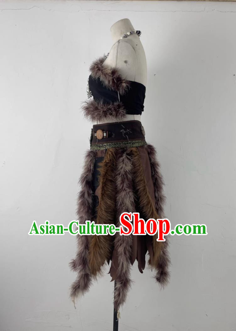 Cosplay Female Savage High Priest Dress Chief Chi You Primitive Clothing Scenic Character Costume Cosplay Female Savage High Priest Dress Chief Chi You Primitive Clothing Scenic Character Costume