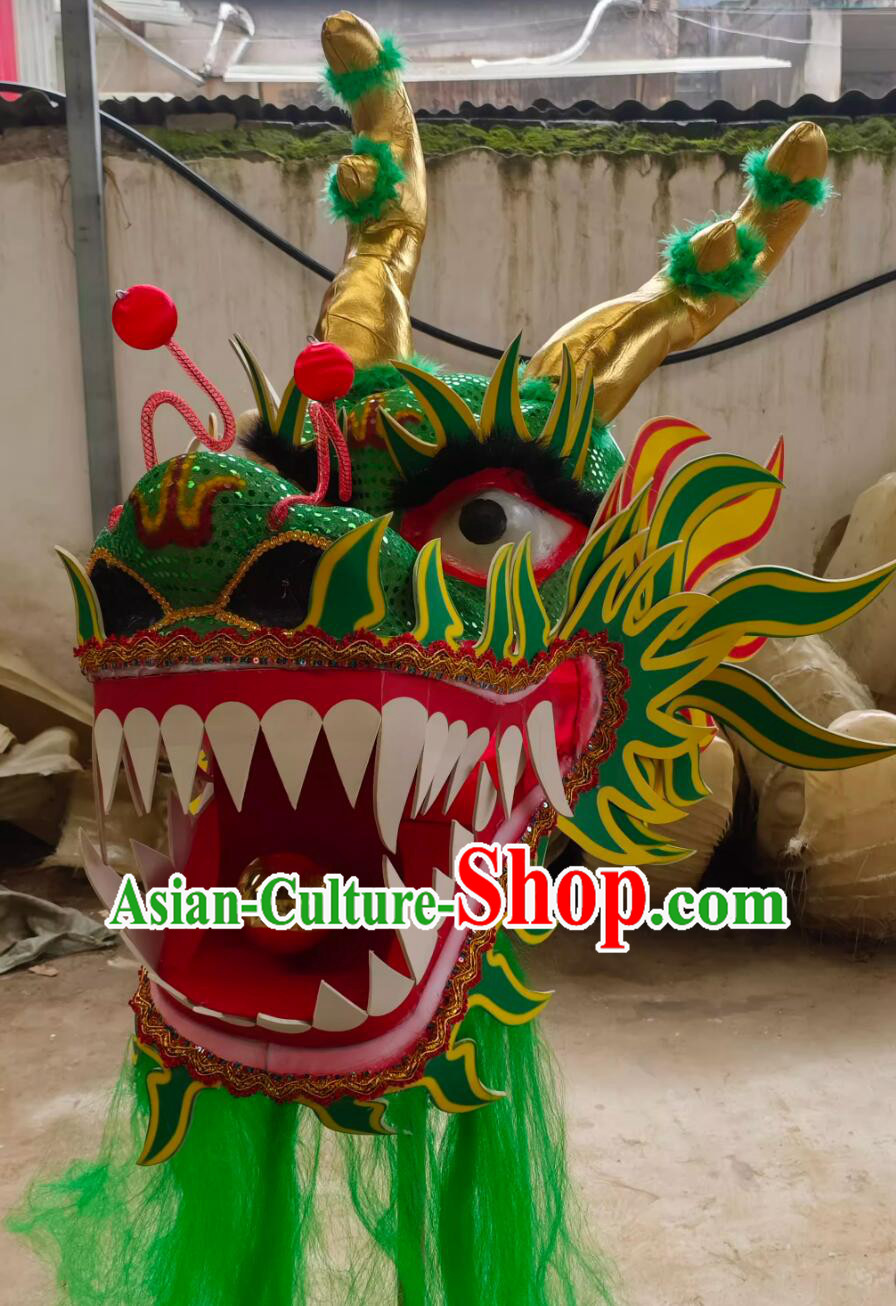 Children Dragon Dance Prop Chinese Dragon Head New Year Dancing Dragon Equipment Children Dragon Dance Prop Chinese Dragon Head New Year Dancing Dragon Equipment