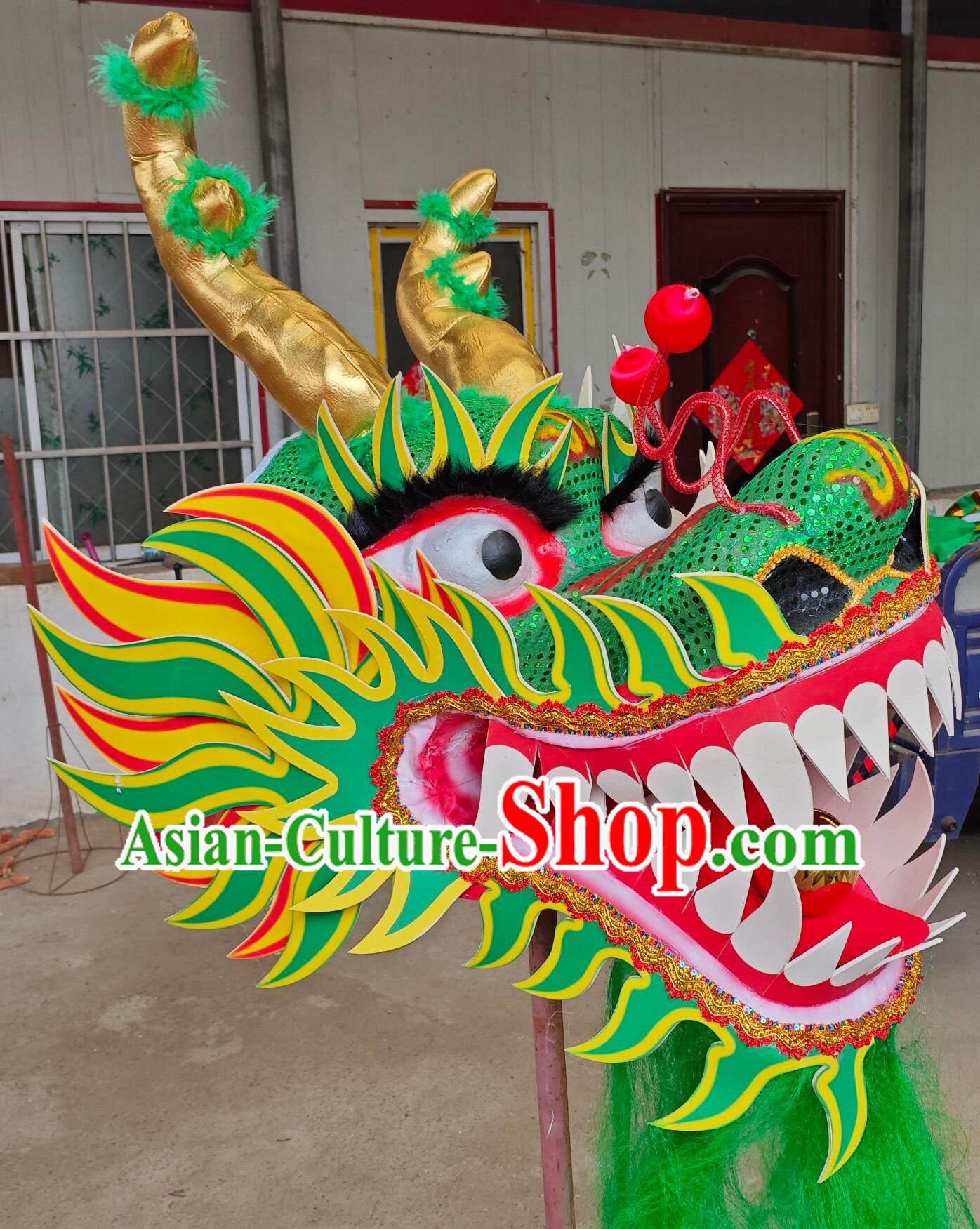 Children Dragon Dance Prop Chinese Dragon Head New Year Dancing Dragon Equipment Children Dragon Dance Prop Chinese Dragon Head New Year Dancing Dragon Equipment
