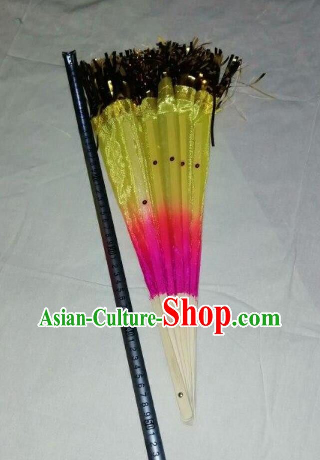 Square Dance Thread Fan Chinese Folk Dance Fan Gold Tassel Fan Fan Dance Prop Square Dance Thread Fan Chinese Folk Dance Fan Gold Tassel Fan Fan Dance Prop