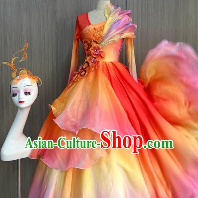 Leaping Horse Welcoming Spring Driving Time New Beginning Opening Dance Dress Festival Gala Performance Costume Year Of The Horse Dance Attire