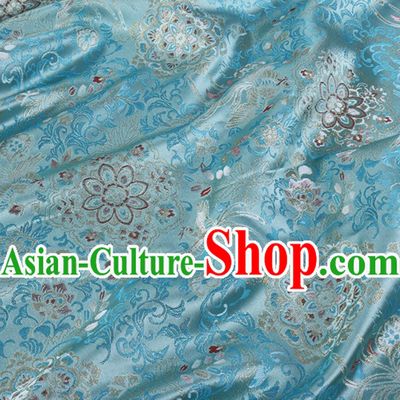 Double Phoenix Rosette Pattern Chinese Imitation Song Brocade Traditional Jacquard Fabric Tang Suit Qipao Material