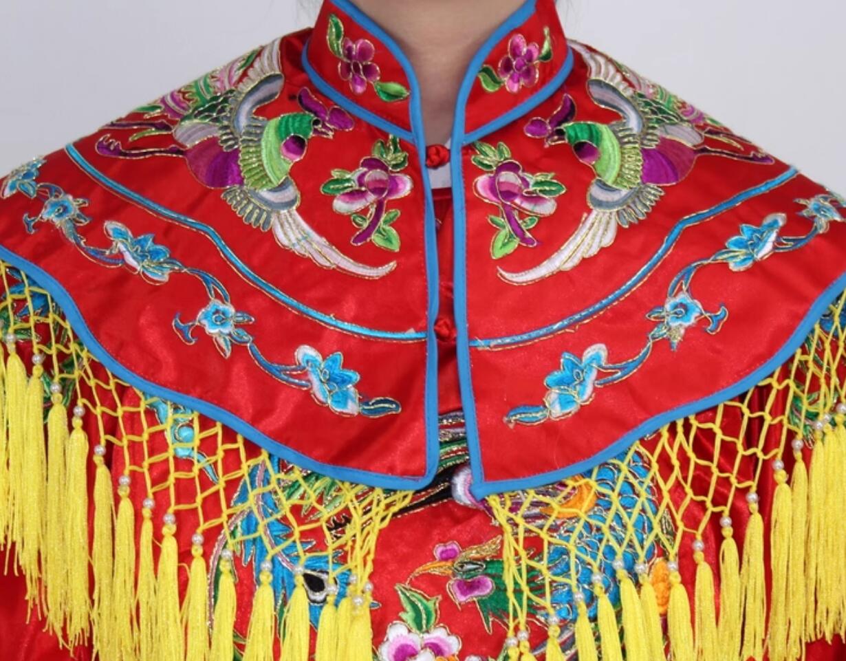 Chinese Peking Opera Imperial Consort Embroidered Robe Traditional Princess Red Dress Chinese Peking Opera Imperial Consort Embroidered Robe Traditional Princess Red Dress