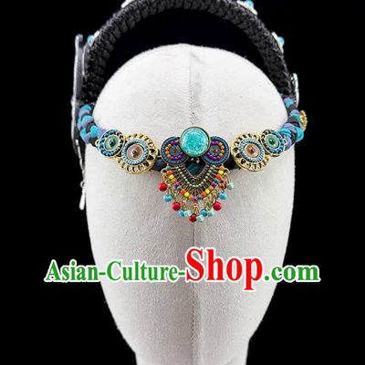 Mongolian Dance Headpiece Mongolian Ethnic Folk Dance Hair Jewelry