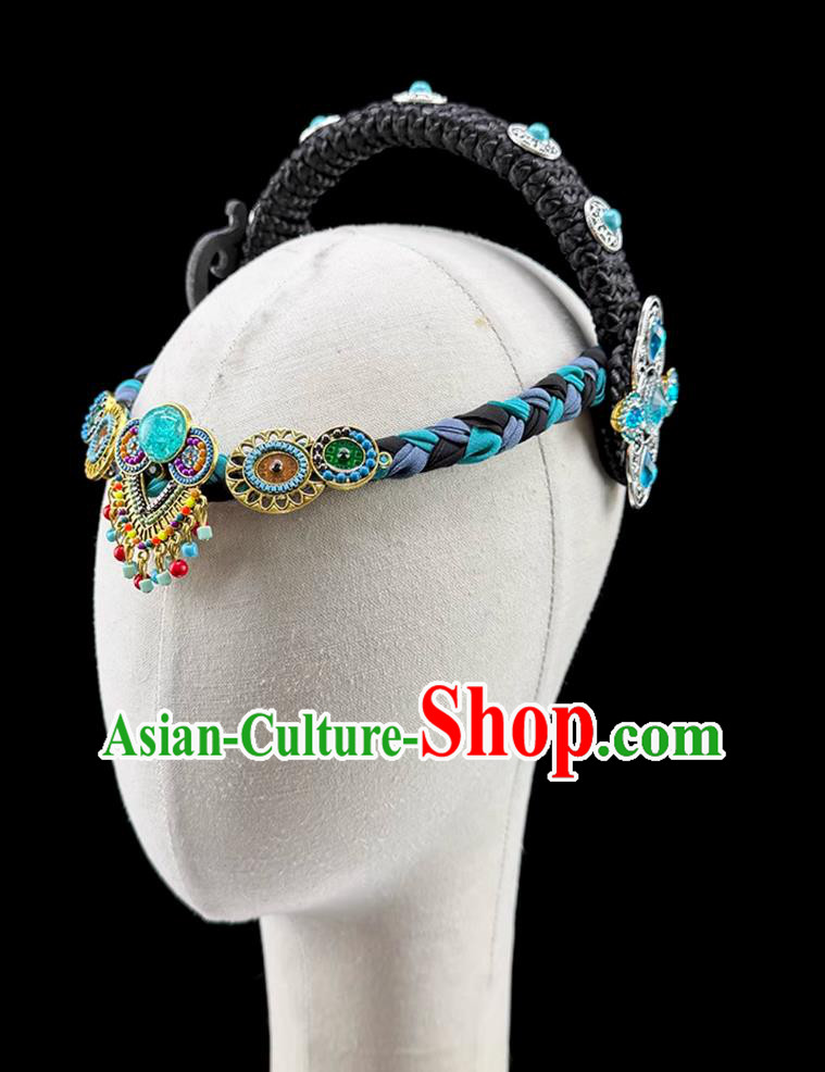 Mongolian Dance Headpiece Mongolian Ethnic Folk Dance Hair Jewelry