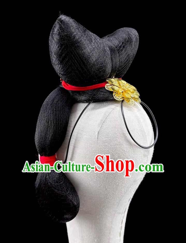 Tang Palace Night Banquet Tang Figurine Dance Headdress Ancient Chinese Han Tang Dance Performance Show Wig