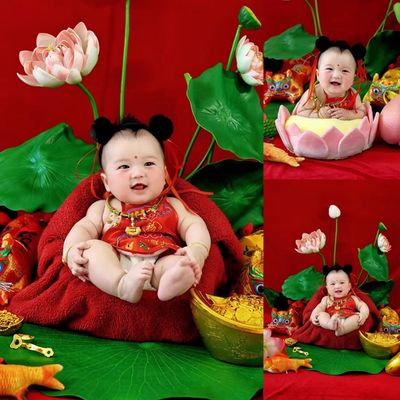 China Nezha Costume Chinese Ne Zha Costumes Asian Traditional Na Zha Clothing and Props Complete Set for Kids and Babies