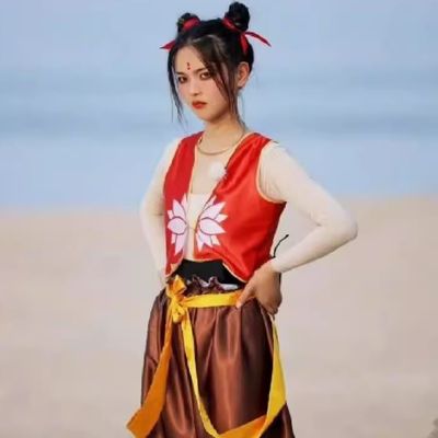 Chinese Nezha Costume China Ne Zha Costumes Asian Traditional Na Zha Clothing and Props Complete Set for Kids and Adults