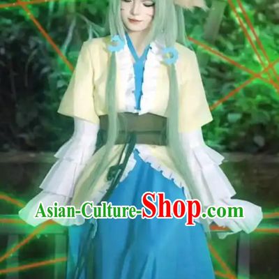 Ancient China Fairy Hanfu Dress Chinese Cartoon Fox Spirit Matchmaker Tushan Rongrong Attire Costume