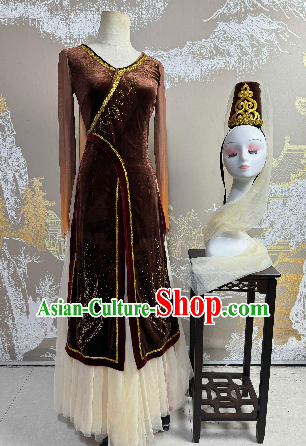 Desert Sand Sea Dance Costume Ethnic Performance Costume Desert Sand Sea Dance Costume Ethnic Performance Costume