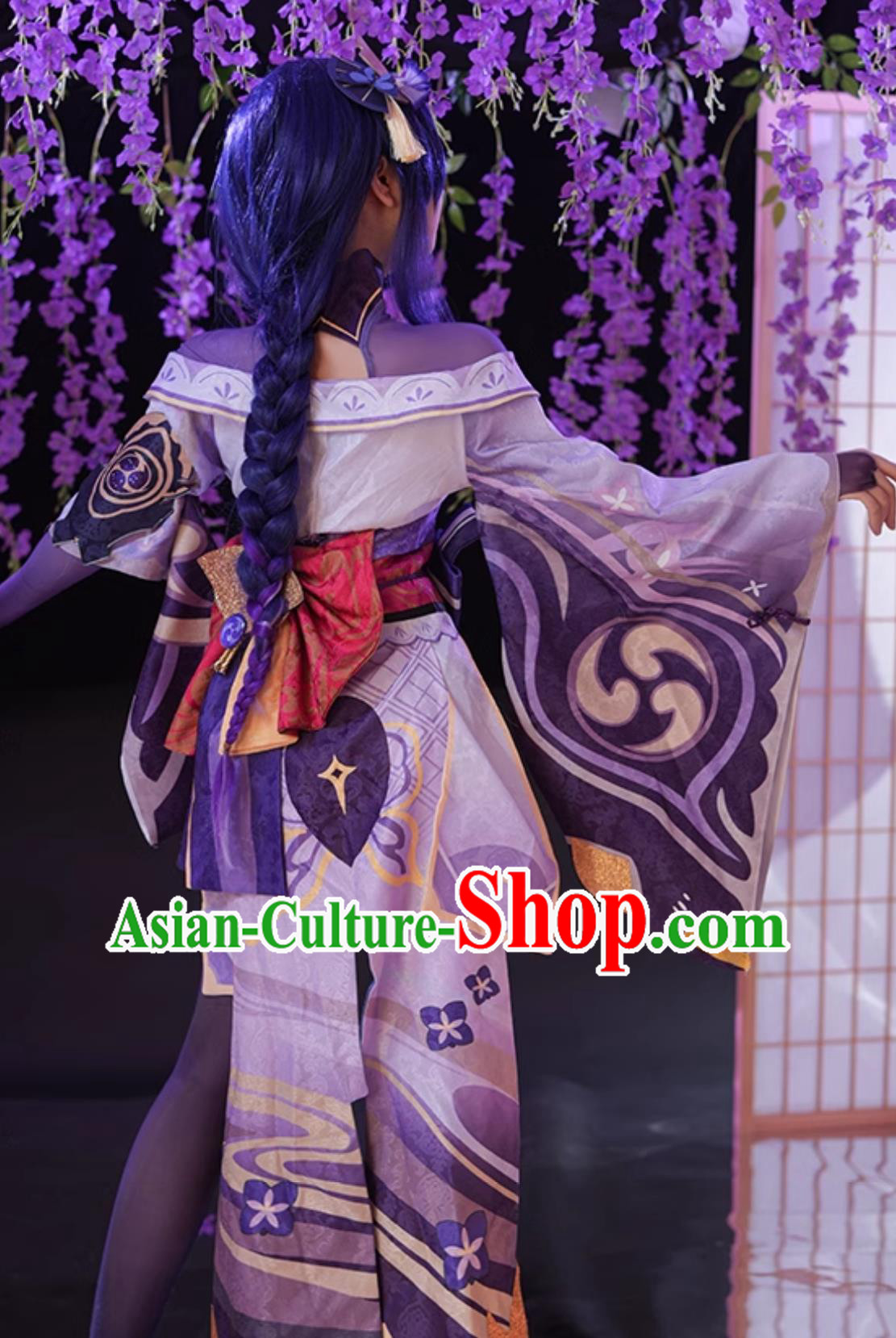 Genshin Impact Cosplay Costume Raiden Shogun Ei Cosplay Convention Outfit