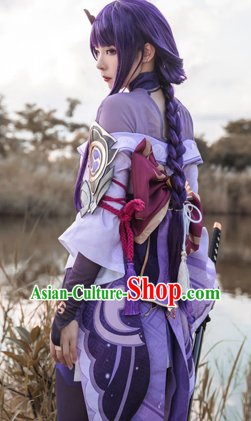 Genshin Impact Cosplay Raiden Shogun Ei Raiden Shogun Human Form Cosplay Set