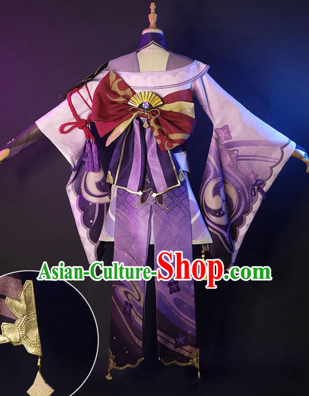 Genshin Impact Cosplay Raiden Shogun Ei Raiden Shogun Human Form Cosplay Set