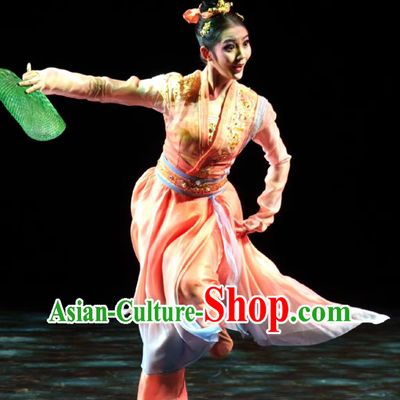 Classical Dance Han Tang Dance Performance Yue Nu Ci Same Style Performance Costume Fan Dance Art Exam Dance Attire
