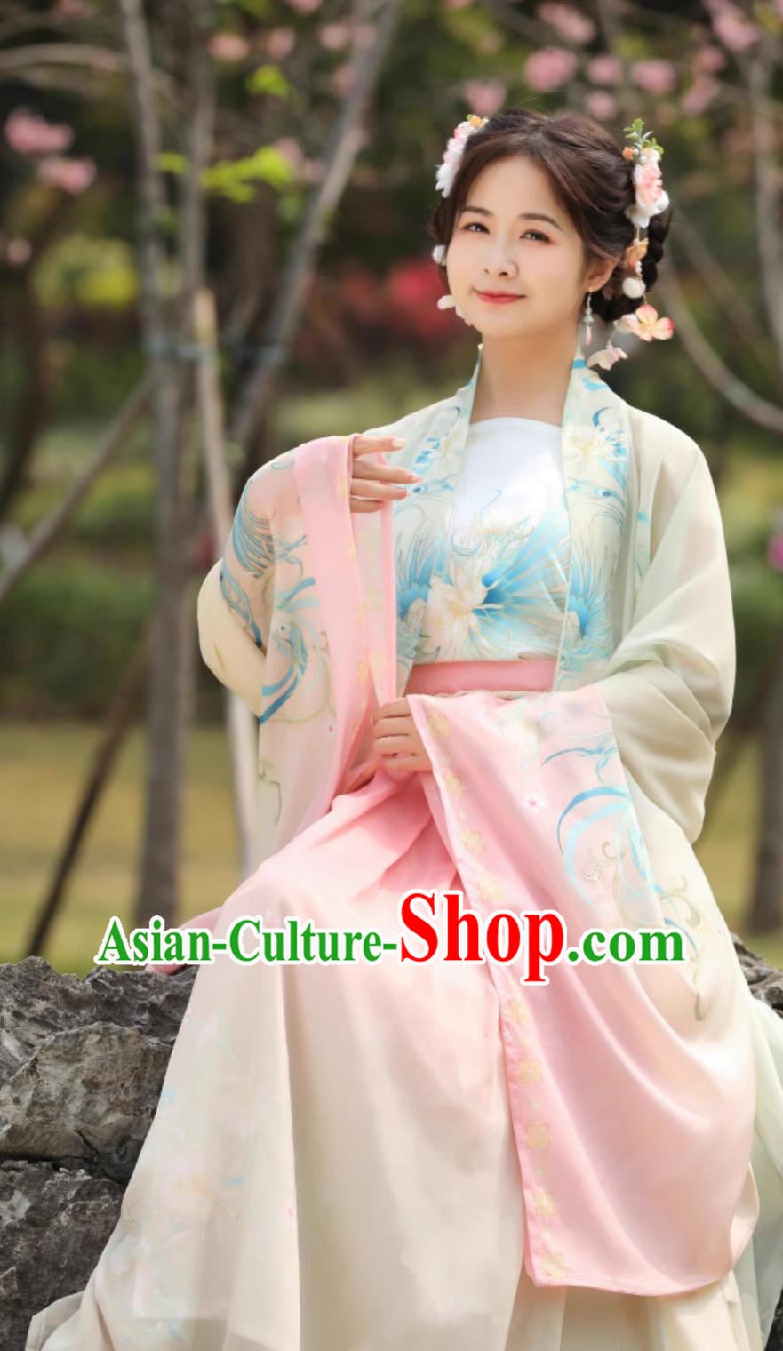 Pink Ephemeral Song Dynasty Hanfu Women Ethereal Gradient Costume Duijin Wide Sleeve Slip One Piece High Waist Dress Set Pink Ephemeral Song Dynasty Hanfu Women Ethereal Gradient Costume Duijin Wide Sleeve Slip One Piece High Waist Dress Set