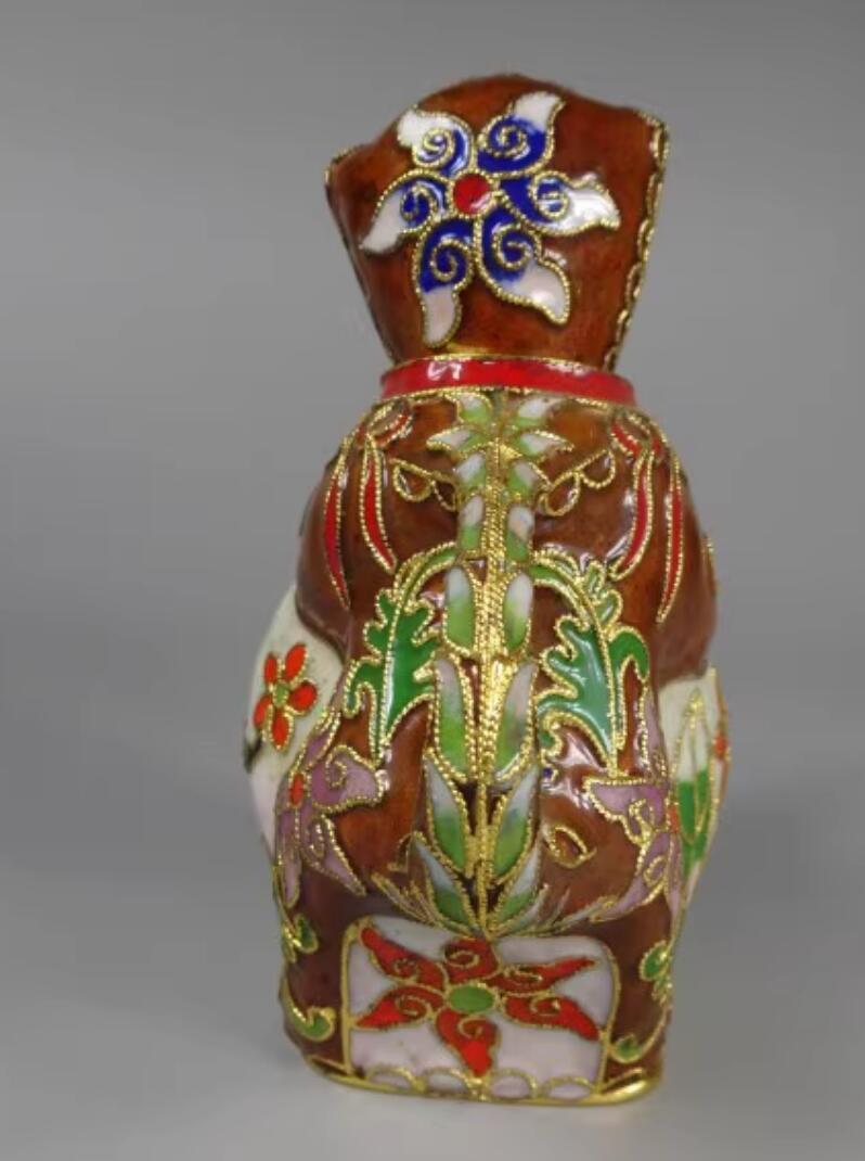 Chinese Hand Painted Enamel Craft Cloisonne Teapot Collection Monkey Offering Longevity Peach Chinese Hand Painted Enamel Craft Cloisonne Teapot Collection Monkey Offering Longevity Peach