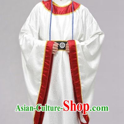 Confucian Ceremony Offering Costume Bayi Dance Hanfu Chinese Tang Dynasty Restoration Round Collar Robe Unisex Ancient Attire Sacrificial Event