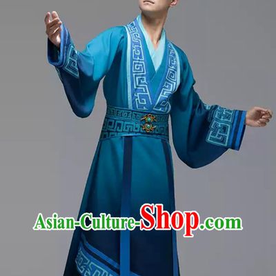 Chinese Hanfu Scholar Han Music Dance Ba Qiao Dance Performance Costume Folk Ritual Attire Confucius Ceremony Clothing