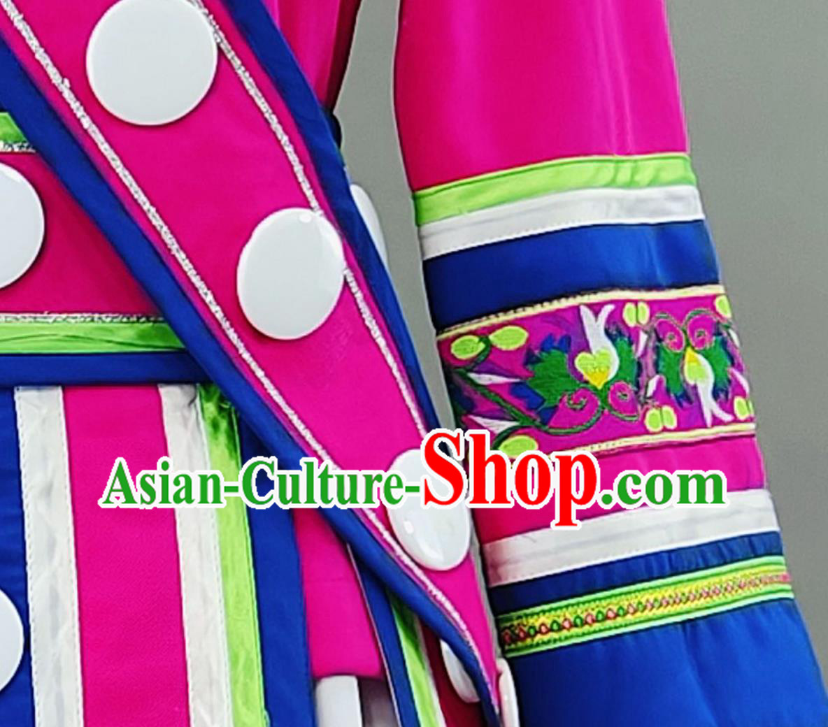 Chinese Ethnic Minority Dance Costume Yunnan March Third Performance Clothing Miao Yi Tujia Festival Dress and Headwear