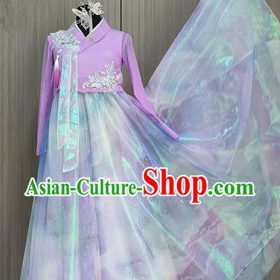 Hanbok Dance Costume Korean Traditional Joseon Dynasty Court Wedding Lady Stage Dress