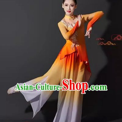 Chinese Dance Costume Rhinestone Yangko Outfit Art Exam Performance Suit