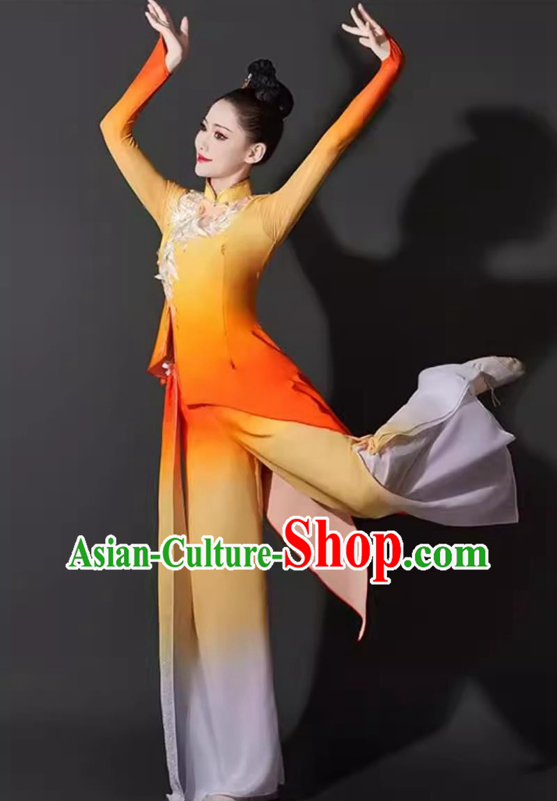 Chinese Dance Costume Rhinestone Yangko Outfit Art Exam Performance Suit Chinese Dance Costume Rhinestone Yangko Outfit Art Exam Performance Suit