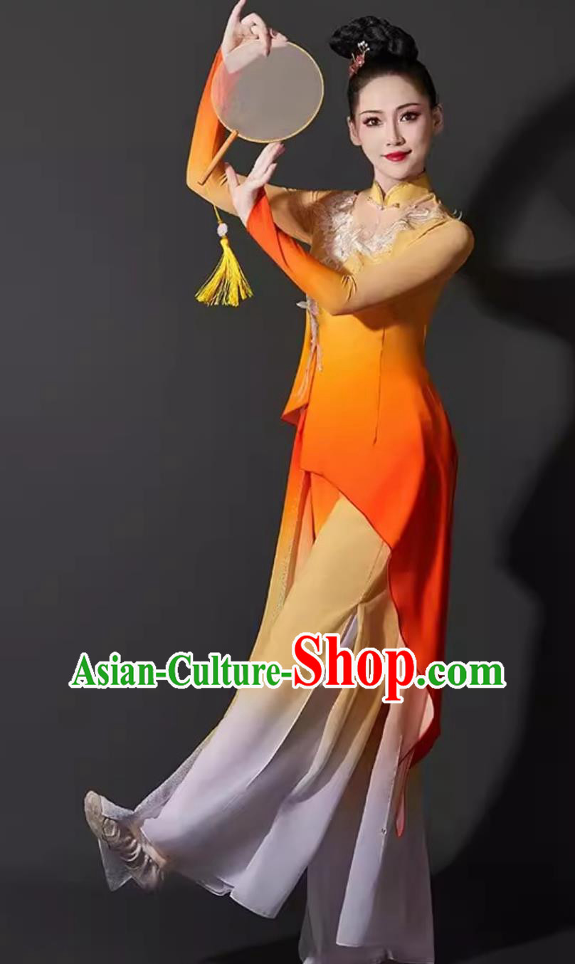 Chinese Dance Costume Rhinestone Yangko Outfit Art Exam Performance Suit Chinese Dance Costume Rhinestone Yangko Outfit Art Exam Performance Suit