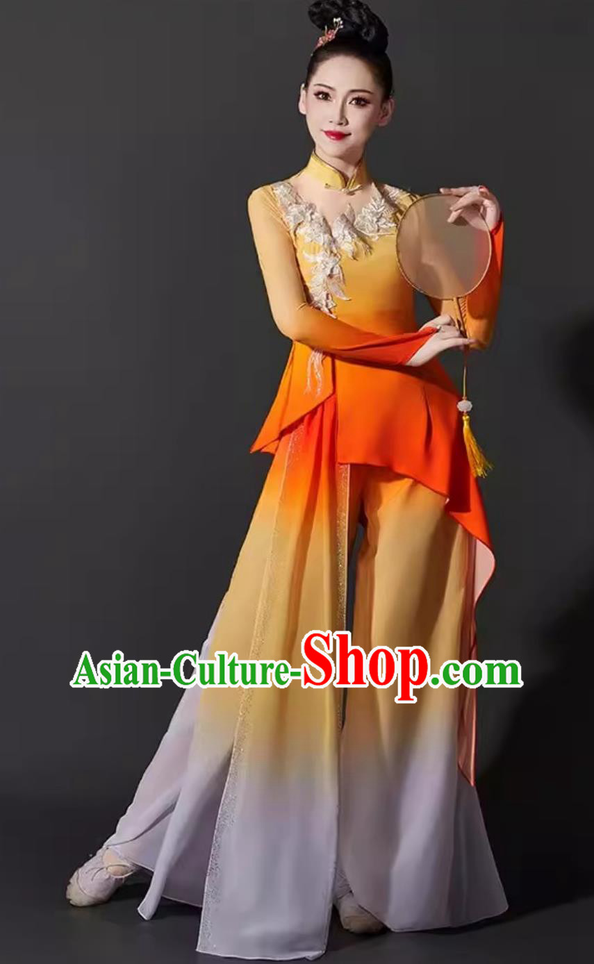 Chinese Dance Costume Rhinestone Yangko Outfit Art Exam Performance Suit Chinese Dance Costume Rhinestone Yangko Outfit Art Exam Performance Suit