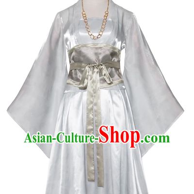 Nezha 2 Devil Child Chaos At Sea Cosplay Costume Crane Child White Dress Set