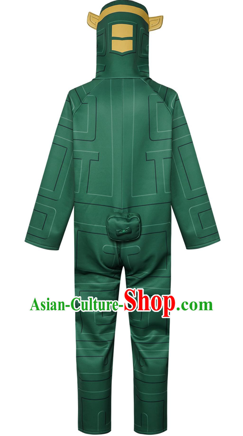 Nezha Demon Child Havoc In The Sea Cosplay Costume Barrier Beast Green Set Nezha Demon Child Havoc In The Sea Cosplay Costume Barrier Beast Green Set