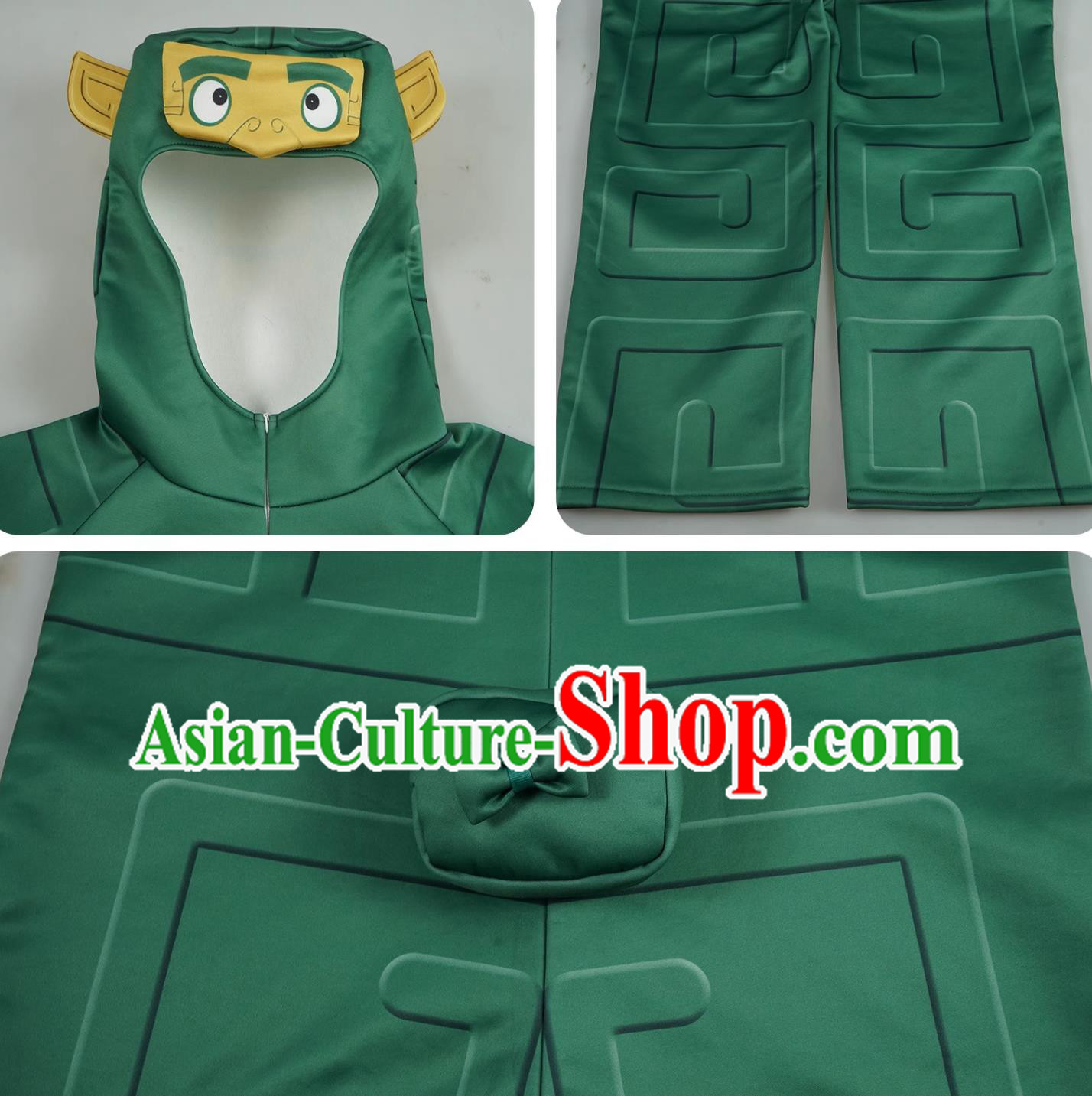 Nezha Demon Child Havoc In The Sea Cosplay Costume Barrier Beast Green Set Nezha Demon Child Havoc In The Sea Cosplay Costume Barrier Beast Green Set